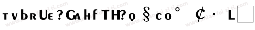 UWCS6F (BIG5) Regular字体转换